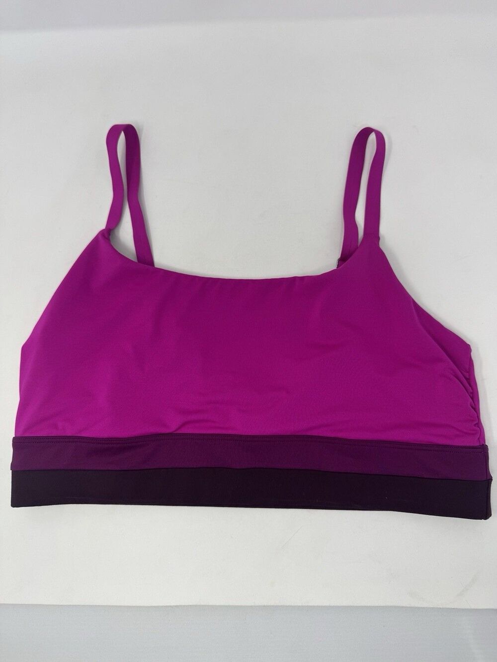 Athleta Coastline Bikini Swim Top Size Large A-C Pink Bathing Suit Beach Pool